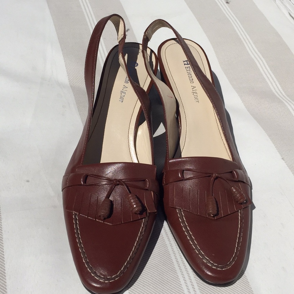 Etienne Aigner sling backs.